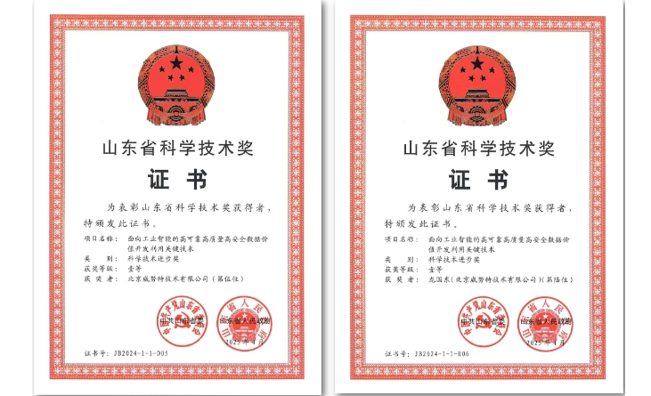 企业发展 | 威努特荣膺2024年度山东省科学技术进步奖一等奖