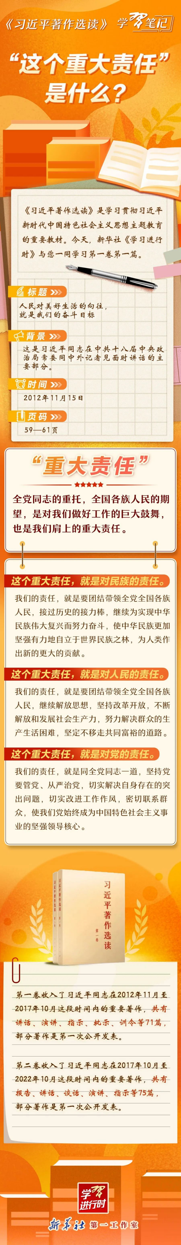 学习进行时｜学习笔记：“这个重大责任”是什么？